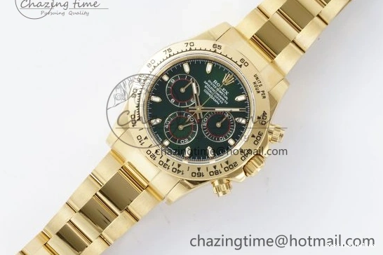 0502 Daytona 116508 QF 1:1 Best Edition Green Dial on YG Bracelet SA4130 V ComfortFit 1761